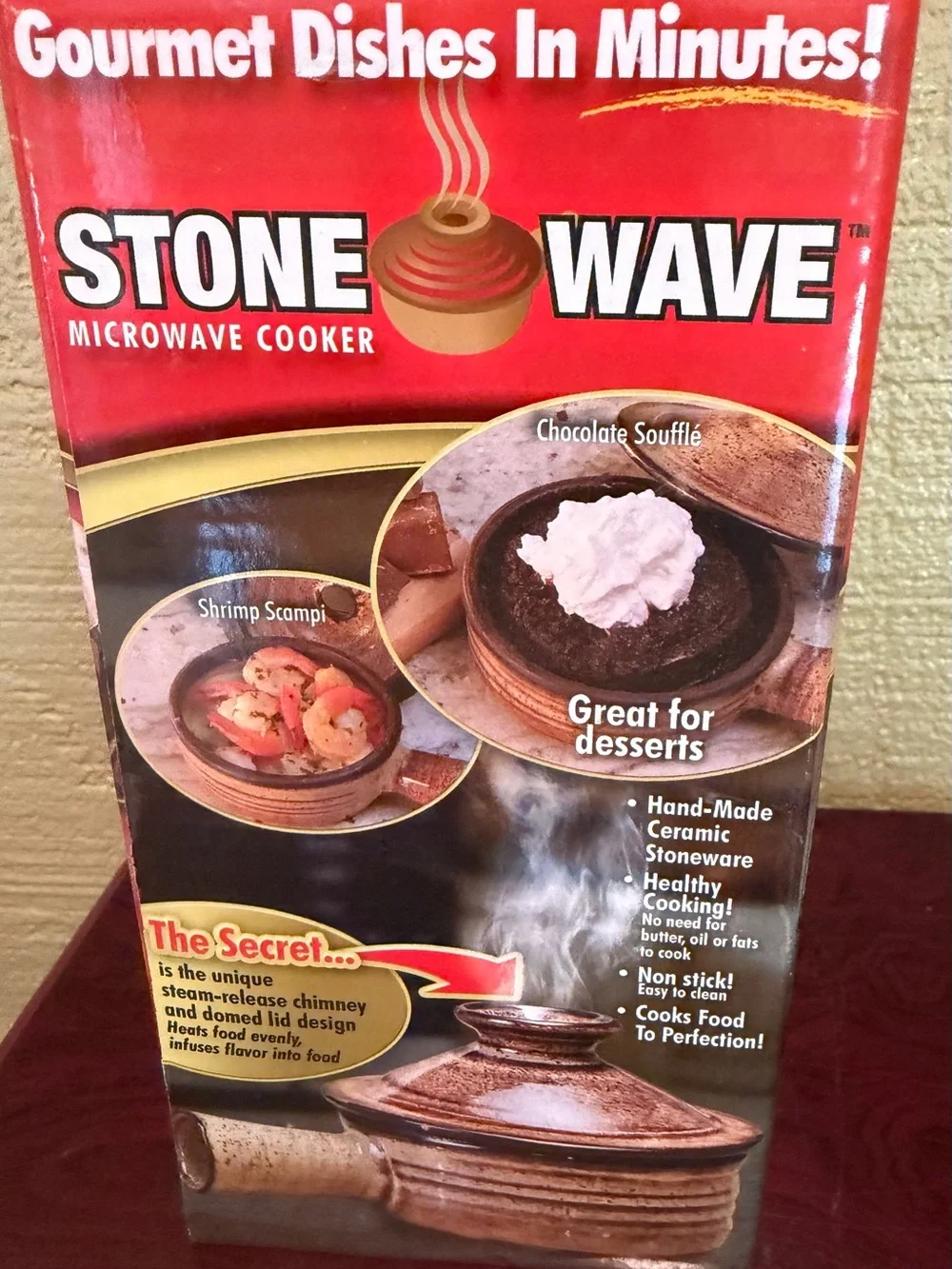 Stone Wave Microwave Cooker by Telebrands – Brand New in Box – Ceramic Microwave